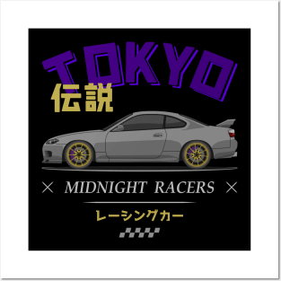 Tuner Silver Silvia S15 JDM Posters and Art